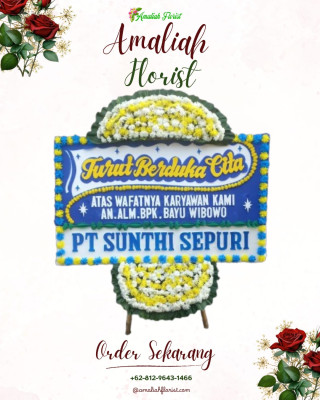 Papan Bunga Duka di Langowan Selatan