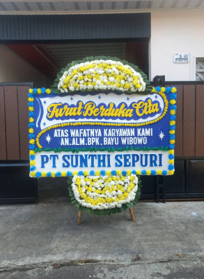 Papan Bunga Duka di Langowan Selatan