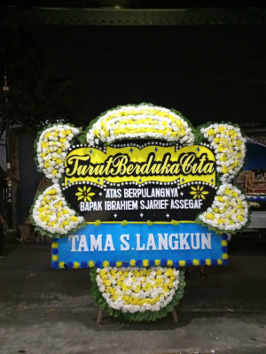 Papan Bunga Duka di Langowan Selatan
